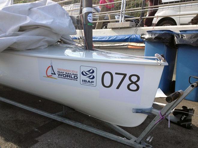 Jonas bow number 533 - ISAF Sailing World Championships 2014 © Dan Ibsen